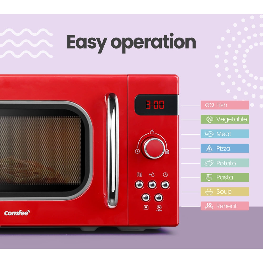 Comfee 20L Microwave Oven 800W Red