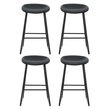 Artiss 4x Bar Stools Kitchen Dining Chairs Counter Stool PU Leather Metal