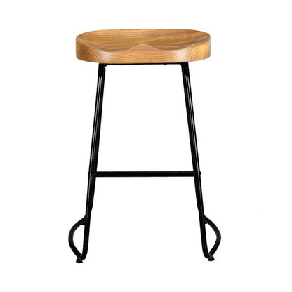 Artiss 4x Bar Stools Tractor Seat 65cm Wooden