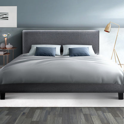 Artiss Bed Frame Double Size Grey NEO