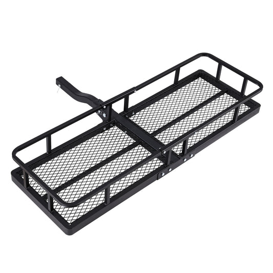 Giantz Universal Car Roof Rack Foldable Hitch Basket Cargo Carrier 152cm Black