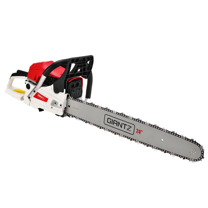 Giantz Chainsaw Petrol 62CC 24" Bar Commercial E-Start Pruning Chain Saw,Giantz Chainsaw Petrol 62CC 24" Bar Commercial E-Start Pruning Chain Saw 5.2HP