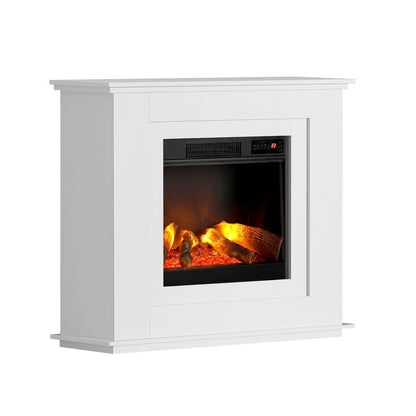 Devanti Electric Fireplace Fire Heater 2000W White