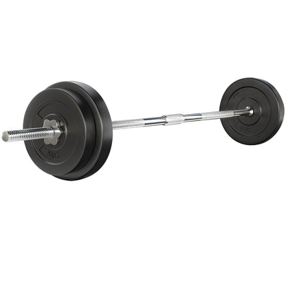 Everfit 38kg Barbell Set Weight Plates Bar Lifting Bench 168cm