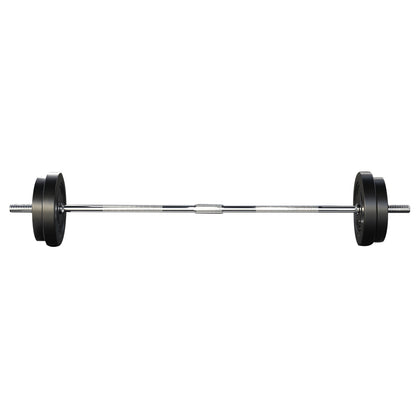 Everfit 38kg Barbell Set Weight Plates Bar Lifting Bench 168cm