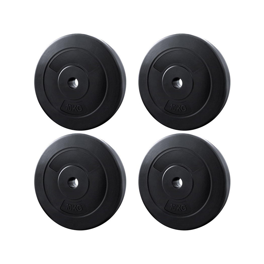 Everfit 40kg Barbell Weight Plates Standard Home Gym Press Fitness Exercise