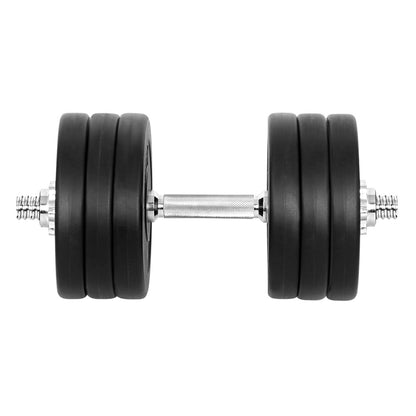 Everfit 35kg Dumbbell Set Weight Plates Dumbbells Lifting Bench