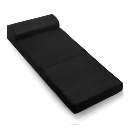 Giselle Bedding Foldable Mattress Folding Foam Bed Mat Black