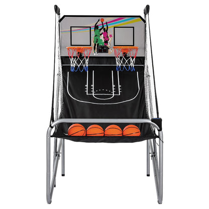 Basketball Arcade Game Electronic Scorer 8 Games Double Shoot Grey