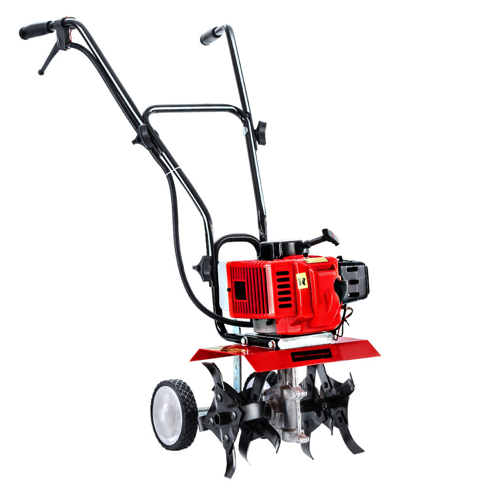 Giantz 88CC Tiller Rototiller Garden Cultivator 4 Blades Soil Power Rotary Hoe