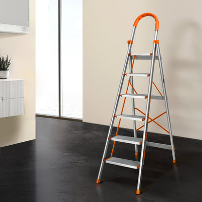 Giantz 6 Step Ladder Multi-Purpose Folding Aluminium Light Weight Non Slip Platform