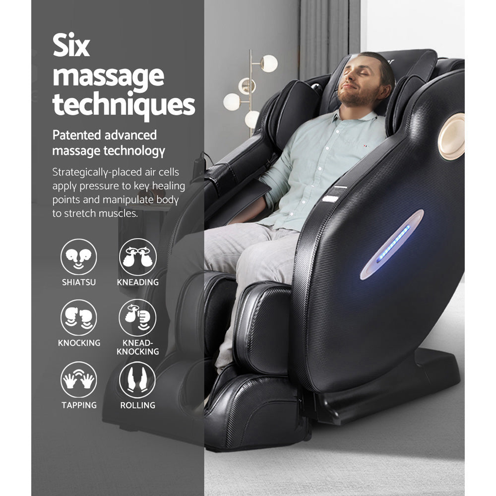 Livemor Massage Chair Electric Recliner Massager Black Ozeni