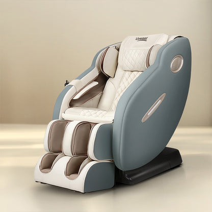 Livemor Massage Chair Electric Recliner Massager Grey Ozeni