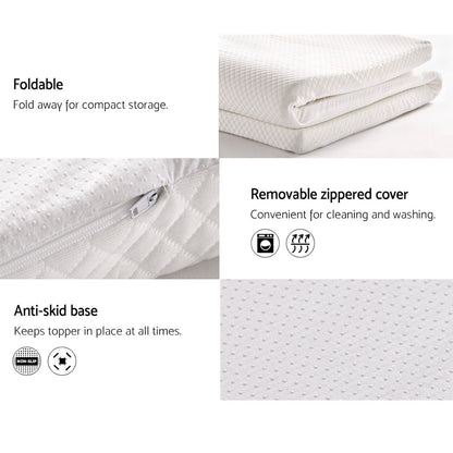 Giselle Bedding Memory Foam Mattress Topper 8cm King