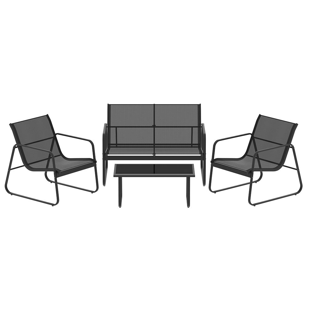 Gardeon Outdoor Sofa Set Lounge Setting Textilene Table and Chairs Garden Patio Furniture