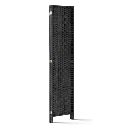 Artiss 3 Panel Room Divider Screen 123x170cm Woven Black