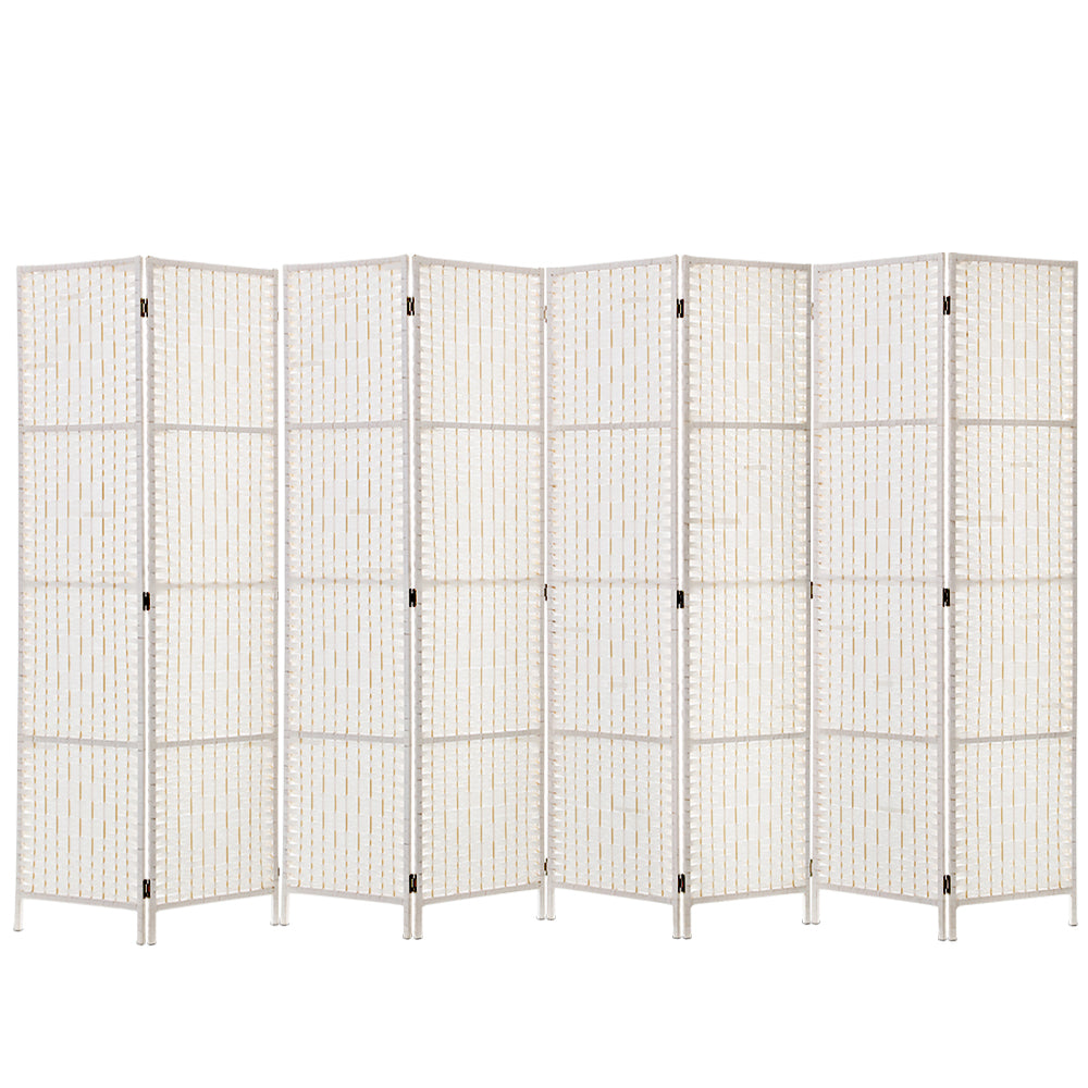 Artiss 8 Panel Room Divider Screen 326x170cm Woven White