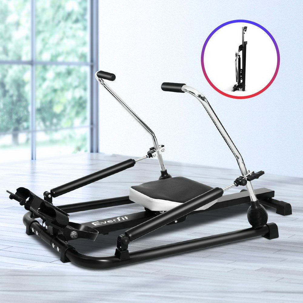 Everfit Rowing Machine Rower Hydraulic Resistance Fitness Gym Home Cardio