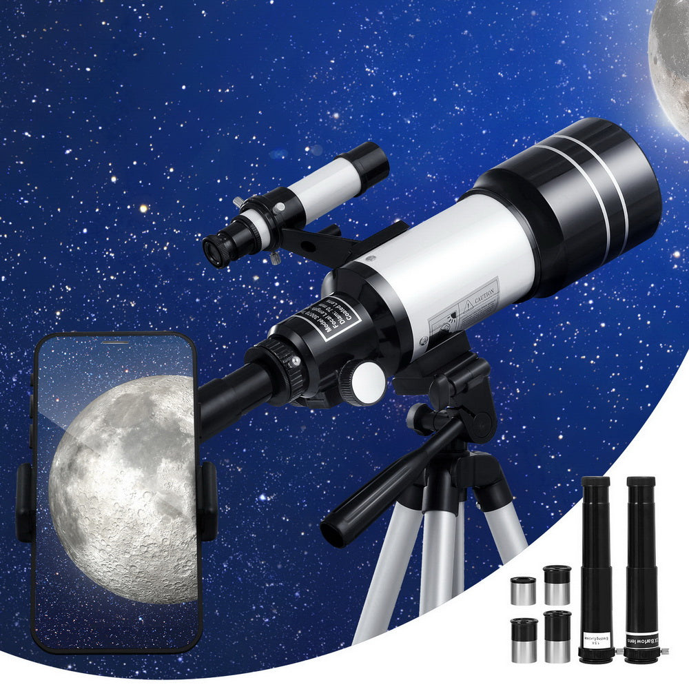 Portable 150X HD Astronomy Telescope with Tripod Optical Outdoor for Kids Adults