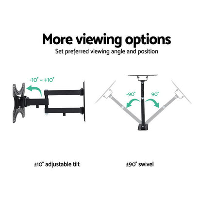 Artiss TV Wall Mount Bracket for 17"-42" LED LCD TVs Full Motion Strong Arms