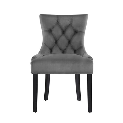 Artiss Dining Chairs Set of 2 Velvet French Provincial Grey