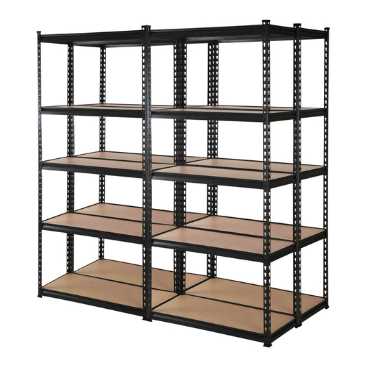 Giantz 4x1.8M Garage Shelving Warehouse Rack Pallet Racking Storage Shelve Black